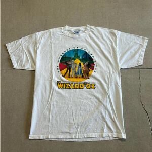 90s Vintage Wizard of Oz White T Shirt Size XL